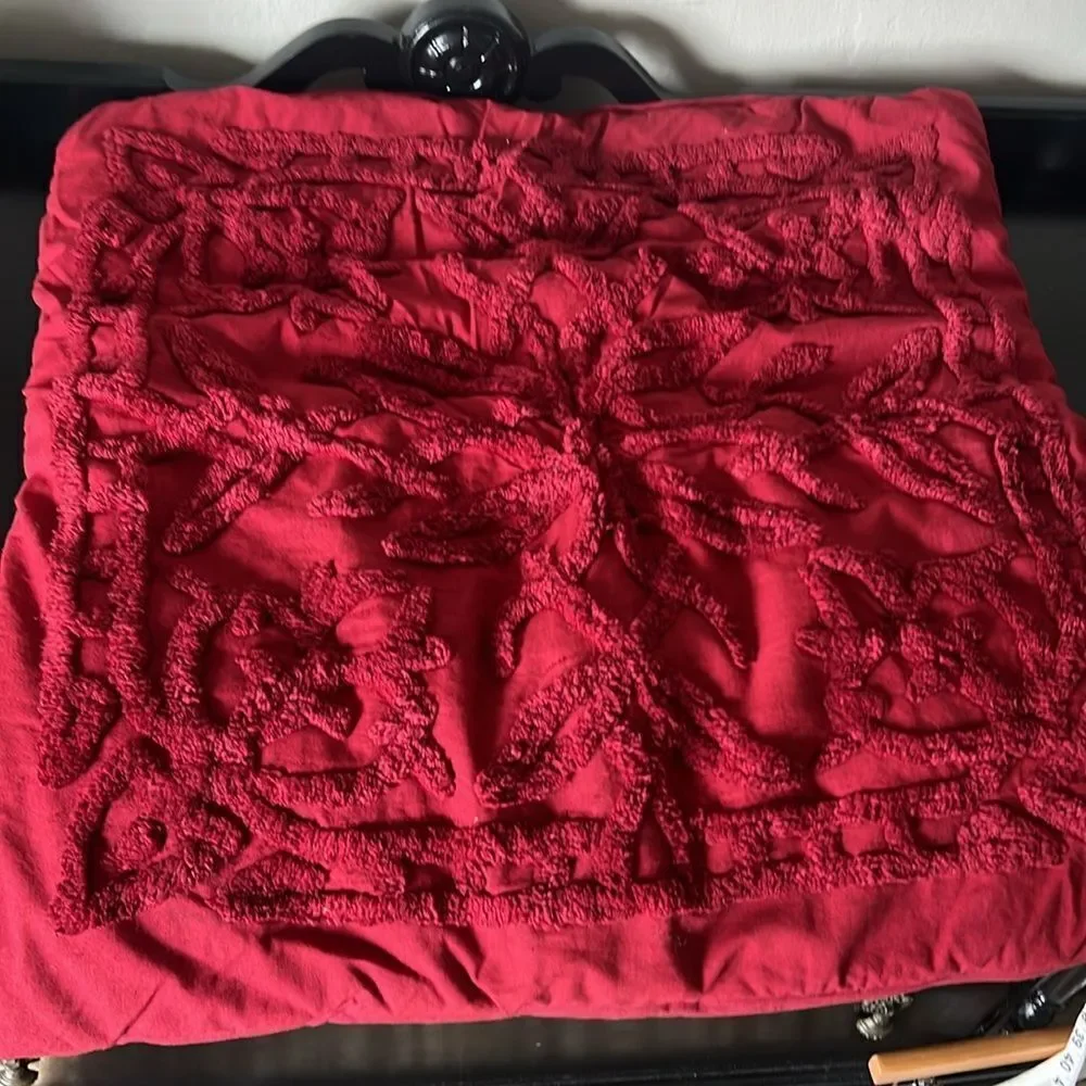 Pottery Barn Red Euro Sham